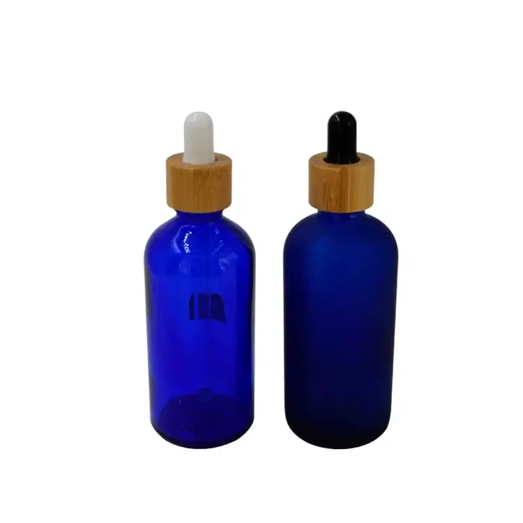 

Blue Clear Glass Dropper Bottle / glass eye dropper pipette empty refillable for labchemicalreagent,CosmeticPackaging,OilBottles