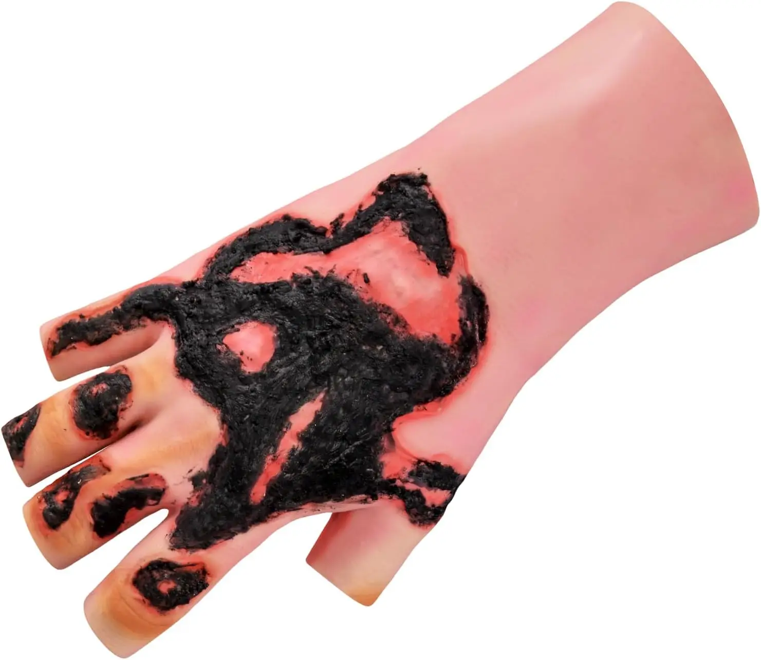 Silicone Hand Burn Wound Trainer Model Wound Care Packing Dressing First Aid Training Wearable for Medical Student Eduction