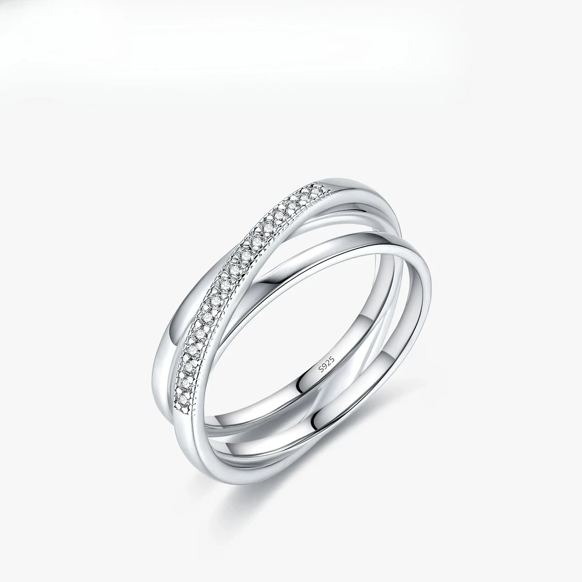 

Простое геометрическое кольцо из стерлингового серебра 925 пробы с перекрещивающимися линиями для женщин, модный оригинальный дизайн, подарок на день рождения, изысканные ювелирные изделия, свадебные украшения