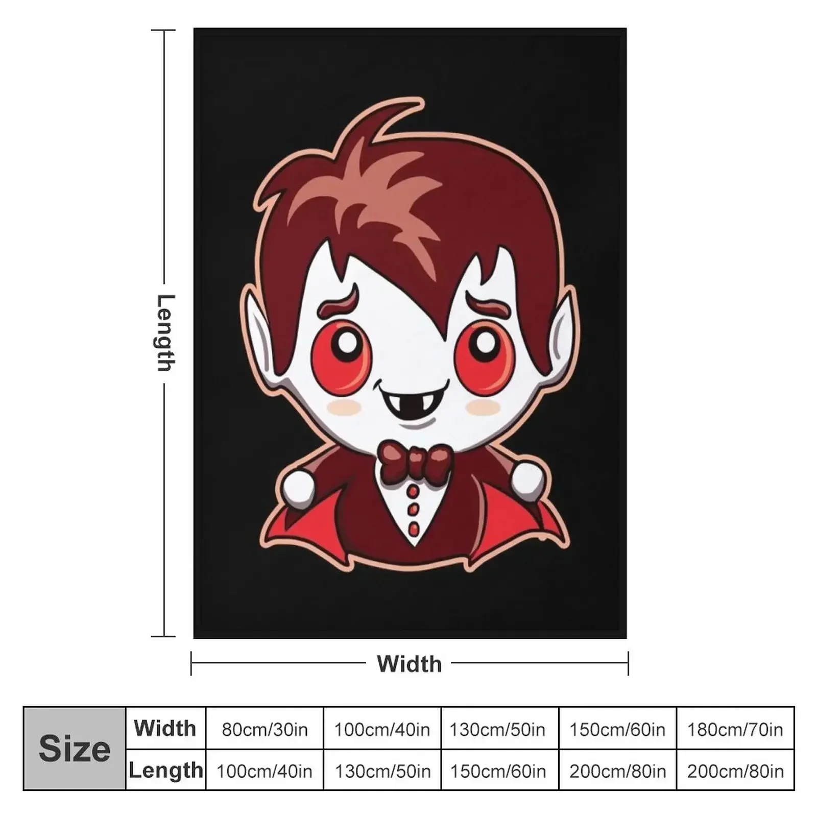 Cute Little Vampire Throw Blanket warm winter Weighted for sofa Blankets