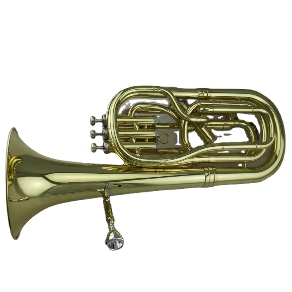 

Hooqu Professional Tone Bb Gold Lacquer Baritone Horn