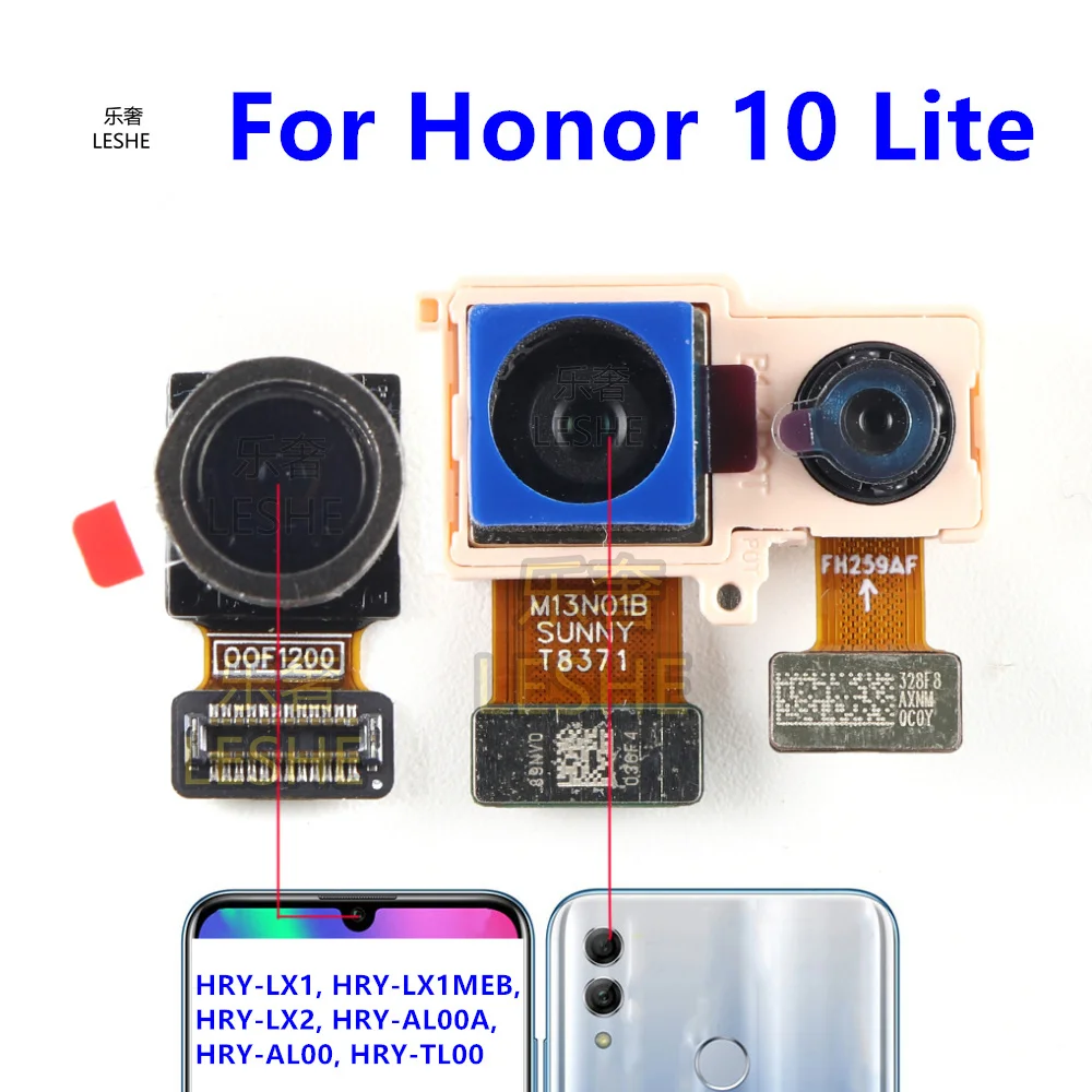 

Передняя и задняя камеры для Huawei Honor 10 Lite 10 Lite, модуль основной камеры, запасные части