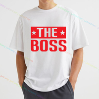 I'm The Big Boss Oversized -shir T Shirt for Men Clothing Funny Vintage Top Women Mens Clothes Tops Short Sleeve Tee Streetwear