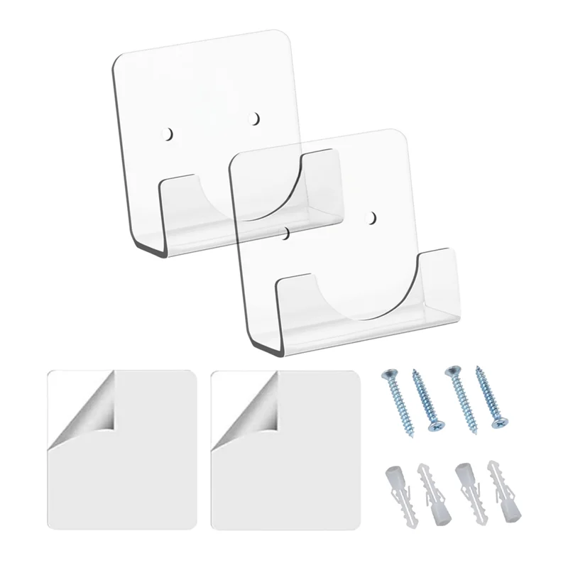 

ABRE-2 шт., акриловый держатель для занавески для ванны и душа для настенного фиксатора карниза, квадратный держатель для крепления штанги для душа