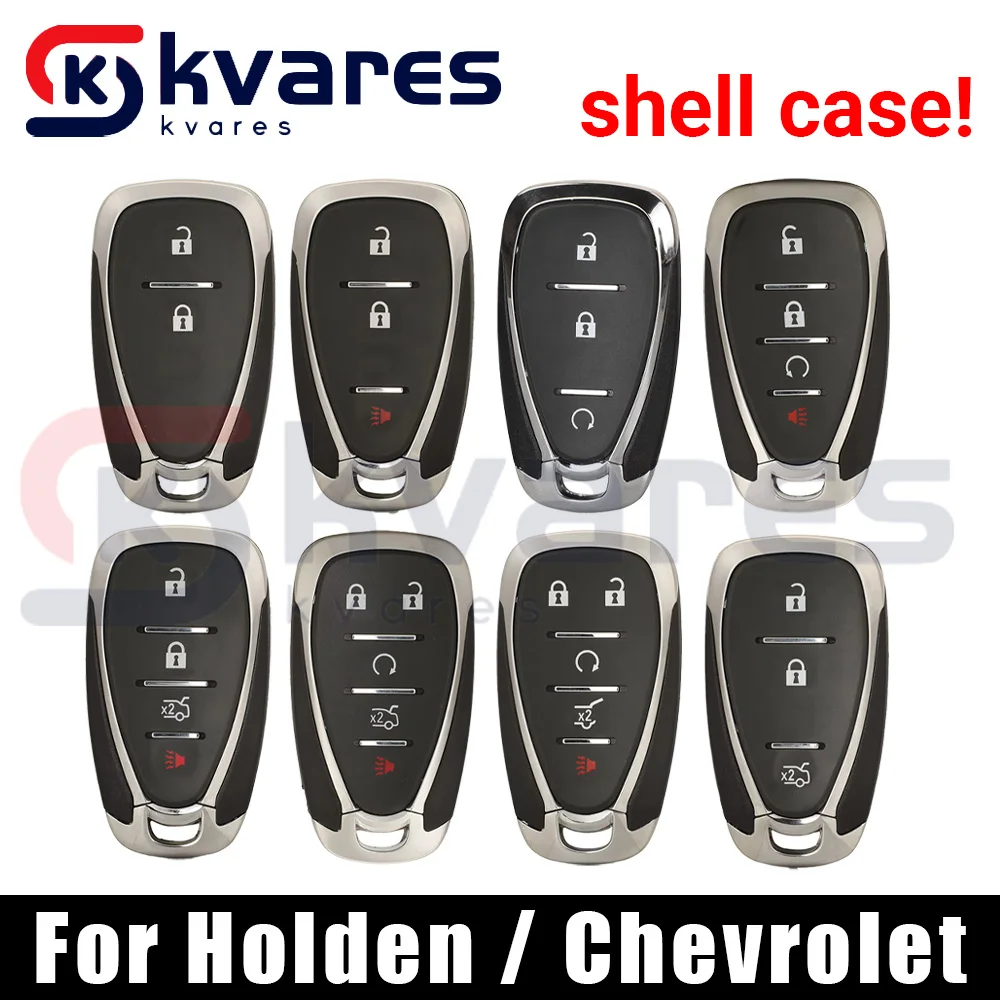 CHWARES Reemplazo de carcasa de llave remota de coche de 2/3/4/5/6 botones para Chevrolet Cruze Malibu Camaro Equinox Smart Key Fob Body Housing