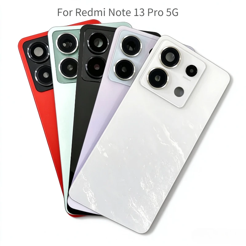 Note13 Pro 5G Back Glass Cover For Xiaomi Redmi Note 13 Pro 5G, Back Door Replacement Battery Case, Rear Housing Cover