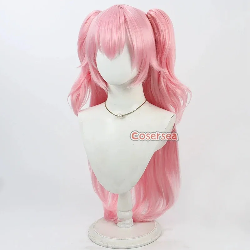 2025年11月 コセルシー プログレス ネイティブ ラブ メアリー コスプレウィッグ ロールプレイ 100cm ロング ウェーブ ピンク ポニーテール コスウィッグ 合成毛 耐熱