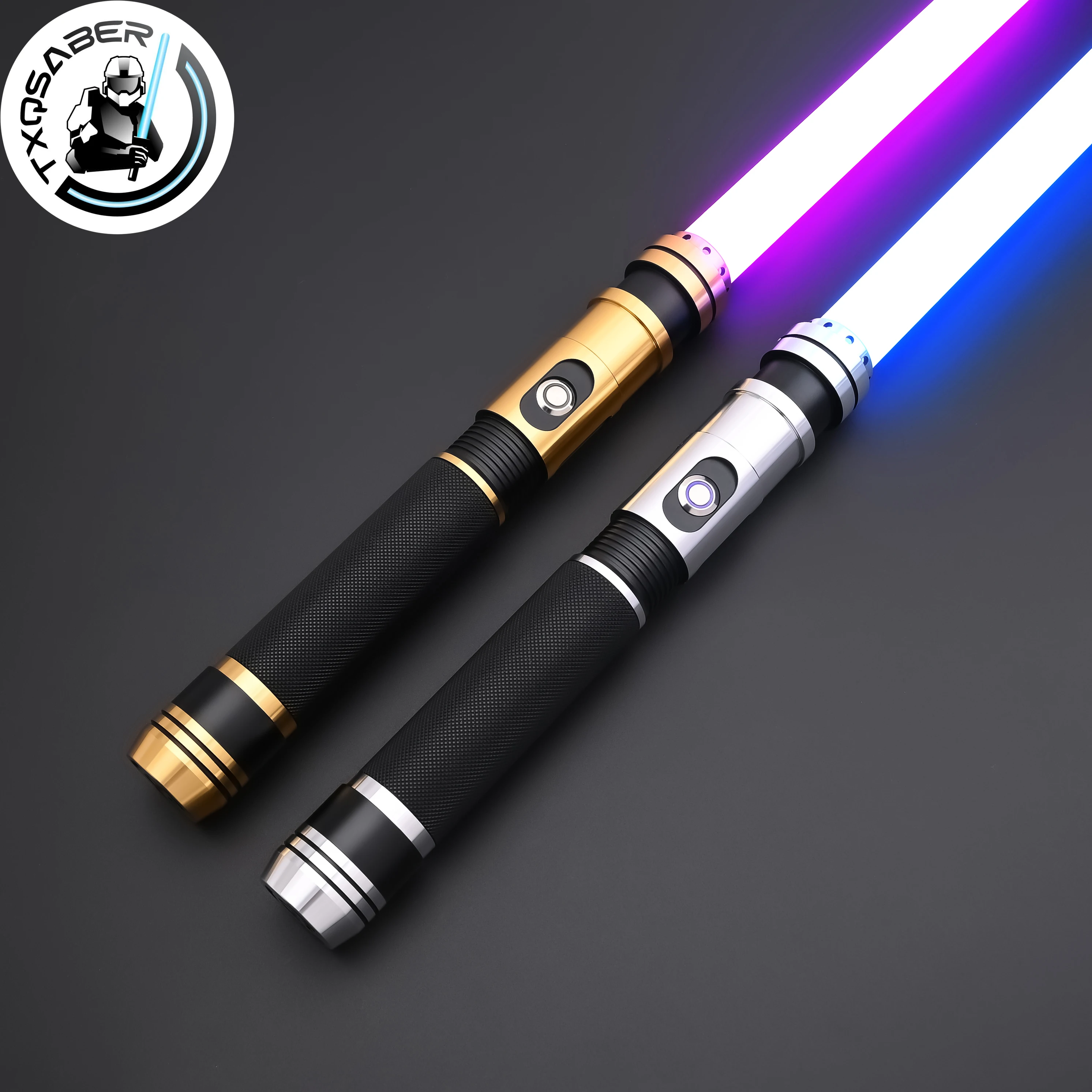 

TXQSABER Lightsaber Neo Pixel RGB Light Sword E10 Smooth Swing Force Blaster Metal Hilt Heavy Dueling Laser Sword Jedi Toys