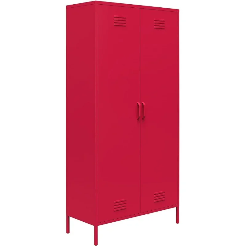 Cache 2 By Tall Metal Locker Style Storage Cabinet, Magenta