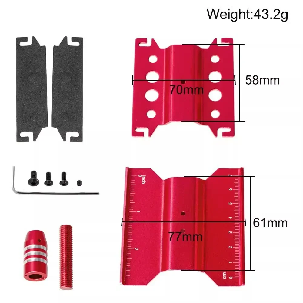 Metal RC Car Work Stand Repair Workstation Assembly Platform 360 Degree Rotation for TRX4M SCX24 AX24 FCX24 1/18 1/24 RC Car