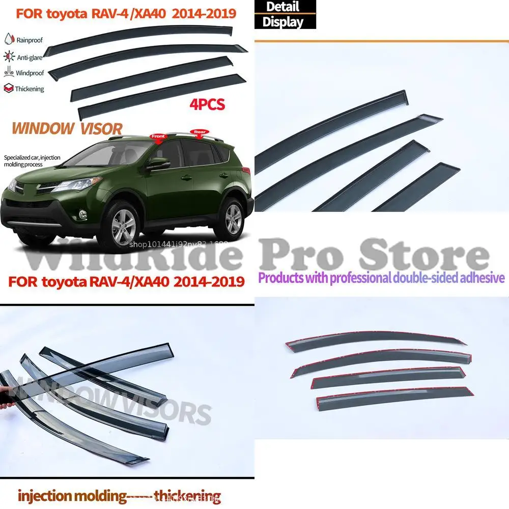 

1 комплект для TOYOTA RAV 4 XA40 2013 2018, козырек от дождя, дефлектор бокового окна, защита от дождя, утолщенный