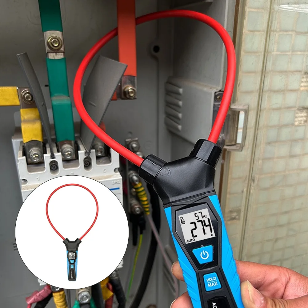 FC01 9999A AC Current Tester with Flexible 520mm Coil and 7.5mm Thickness Designed for Tight Space Accessibility