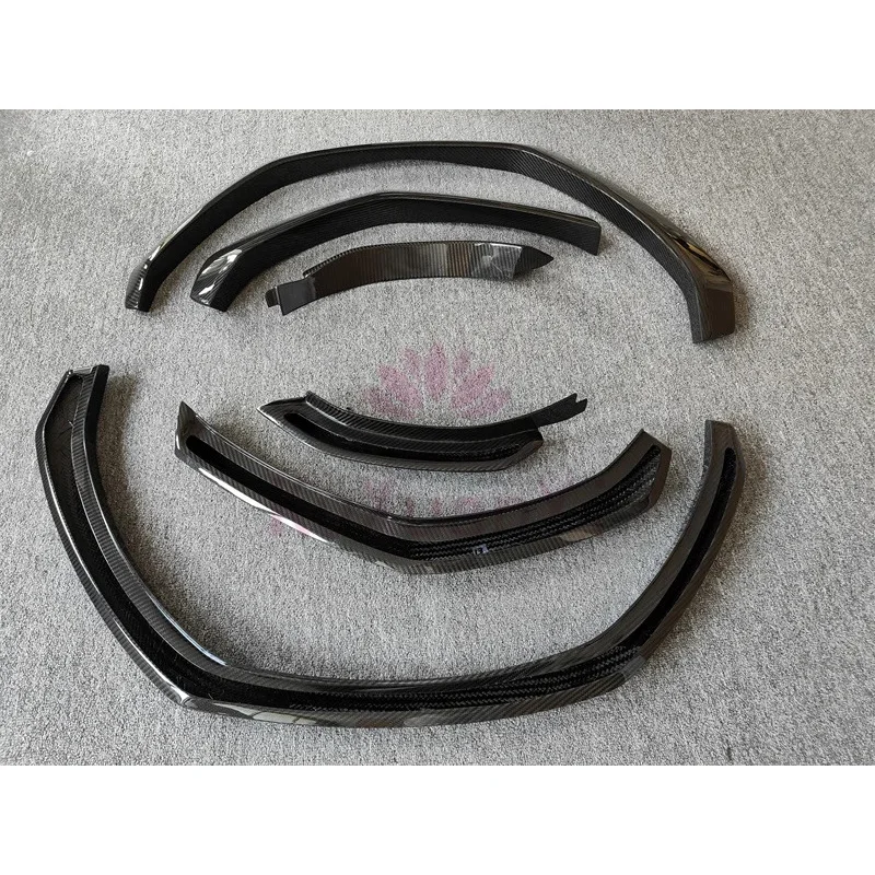 URUS Style Carbon Fiber Wheel Eyebrow Body Kit Front Bar Side Rock Rear Diffuser