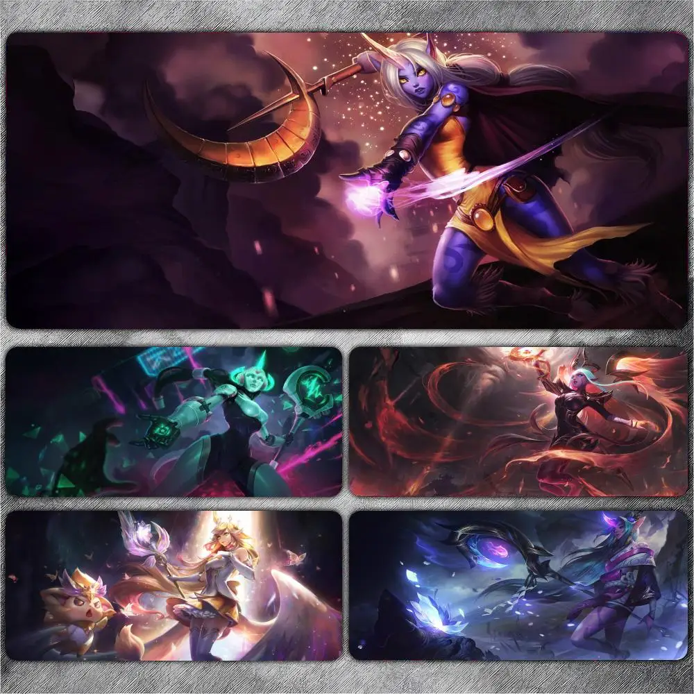 Soraka Swain Sylas Mouse Pad Large Gaming Pad XXL Desk Mat Non Slip Double Sided PU Game Mouse Computer Leather Keyboard Mat