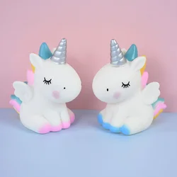 3D Rainbow Unicorn Cake Toppers Kids Girl Birthday Party DIY Decoration Baby Shower Wedding Favors Unicorn Theme Party Supplies