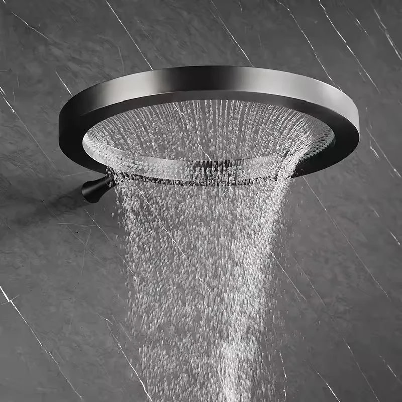 

16-дюймовые высококачественные настенные смесители для душа с дождевой насадкой для умного дома, водопад, смеситель для душа, аксессуары для смесителей для ванной комнаты