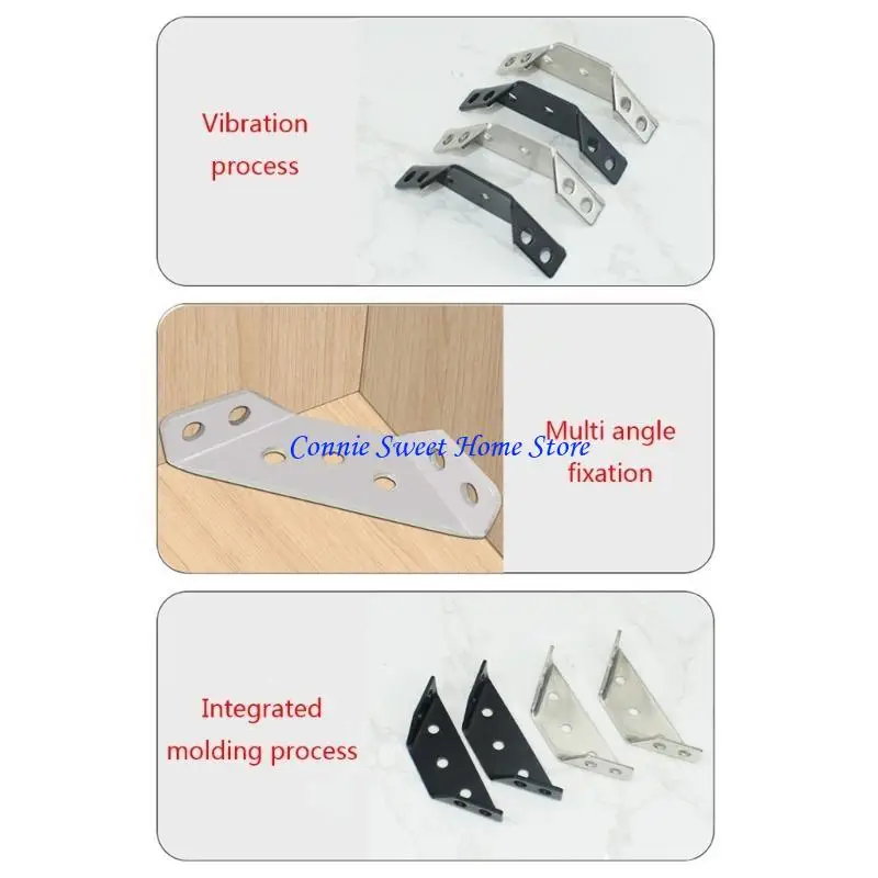 

LXAF 8x Защитная крышка для мебельной фурнитуры Прямоугольный угловой кронштейн из холоднокатаной стали