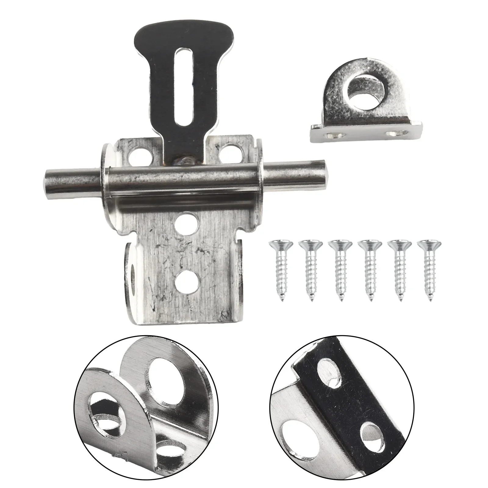Tools Latches Door Latch Fixing Screw Thickened Home Improvement Protect Solid Stainless Steel Window Catch Lock Brand New