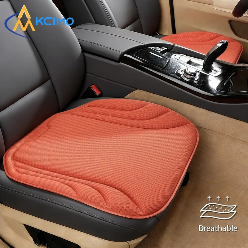 Kcimo 1 Stück Universelles Auto-Sitzkissen für Vorder- und Rücksitze, Atmungsaktiver Latex-Schutzbezug, Ganzjahres-Autositz-Zubehör