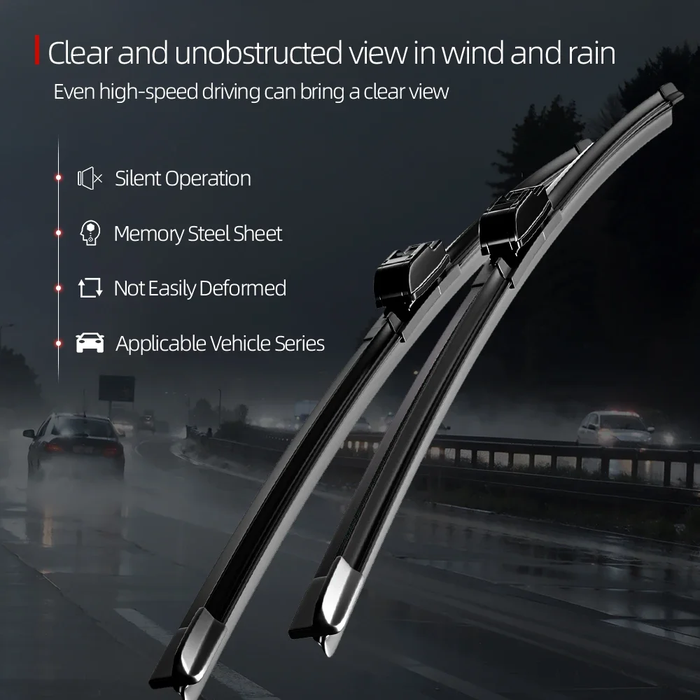 

1set Front & Rear Windshield Wiper Blades Windscreen Wipers For Peugeot 5008 mk2 2017-2023 2018 2019 2020 2021 2022 Accessories