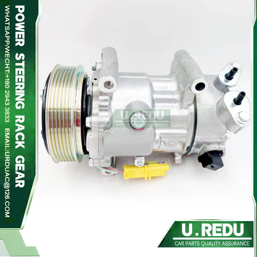 

Компрессор кондиционера переменного тока для Peugeot 207 208 307 308 508 Partner ​ 6453QK ​ 6453WK ​ 6453WL 9671216280 9670318880 967865608