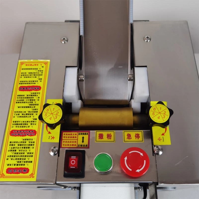 Imitação Handmade Dumpling Skin Machine, Máquina de pele de bolinho comercial, Envoltório de bolinho grande, 60-160mm