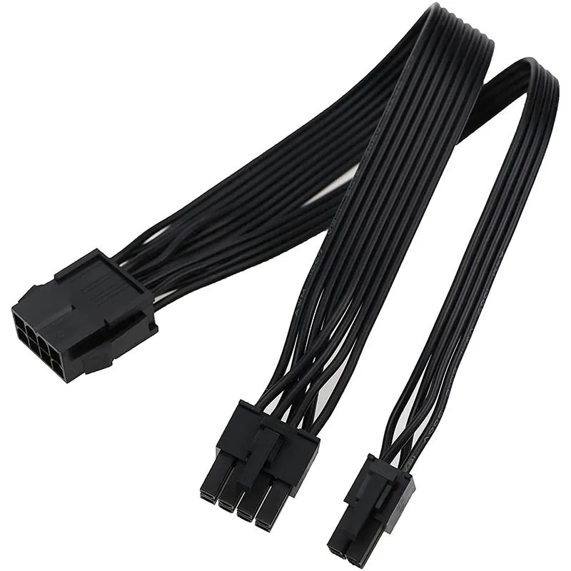 2Pcs 30CM CPU 8Pin to 8Pin+4Pin ATX Motherboard Power Extension Cable, EPS 12V CPU Power Supply Wire
