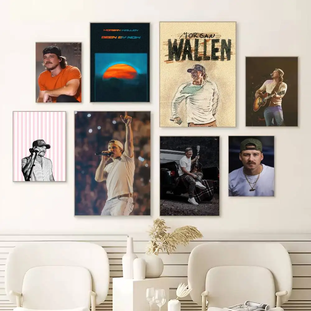 M-morgan wallen Been By Now Poster HD Quality Wall Art Retro Posters For Home Room Wall Decor Self Adhesive