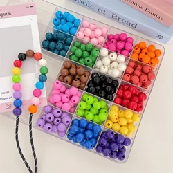 10pcs/lot Acrylic Beads 16MM Round Beads For Jewelry Making To Make Bracelets DIY Keychain Necklace Jewelry Accessories