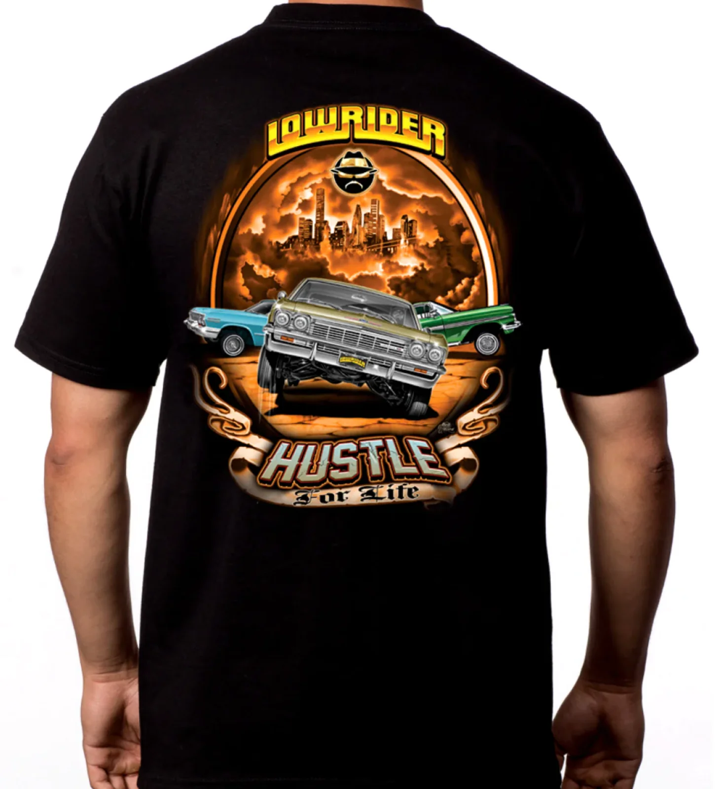 Lowrider Clothing Hustle For Life New T-Shirt Chicano Culture Hustler