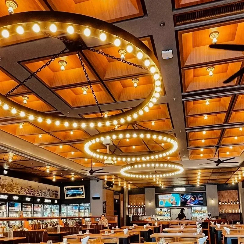 Music Bar Sake Bar American Retro Chandelier Commune Winery Cafe Restaurant Barbecue Atmosphere Lamp