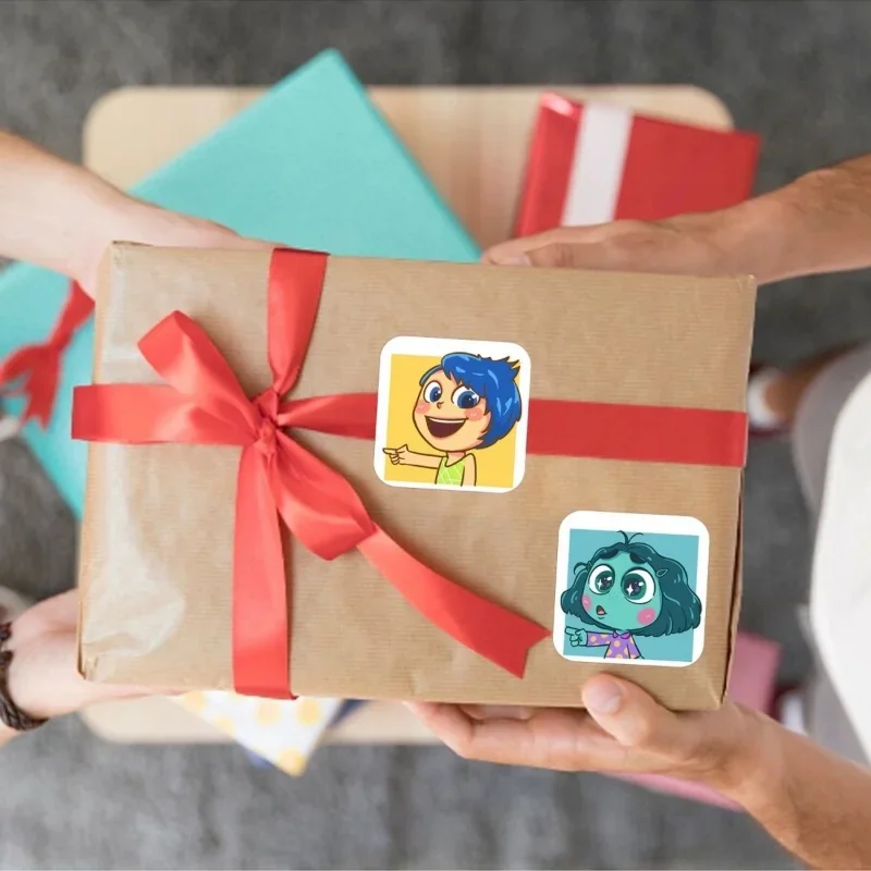 500 pièces Disney à l'envers 2 autocollants dessin animé fête autocollants Kawaii bricolage PVC ordinateur portable décalcomanies décoration Stiker récompense cadeau