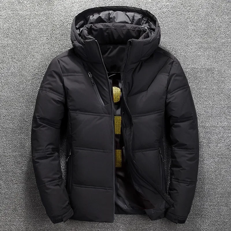 New High Quality White Duck Thick Down Jacket Men Coat   Male Warm Brand Clothing Winter Down Jacket Outerwear