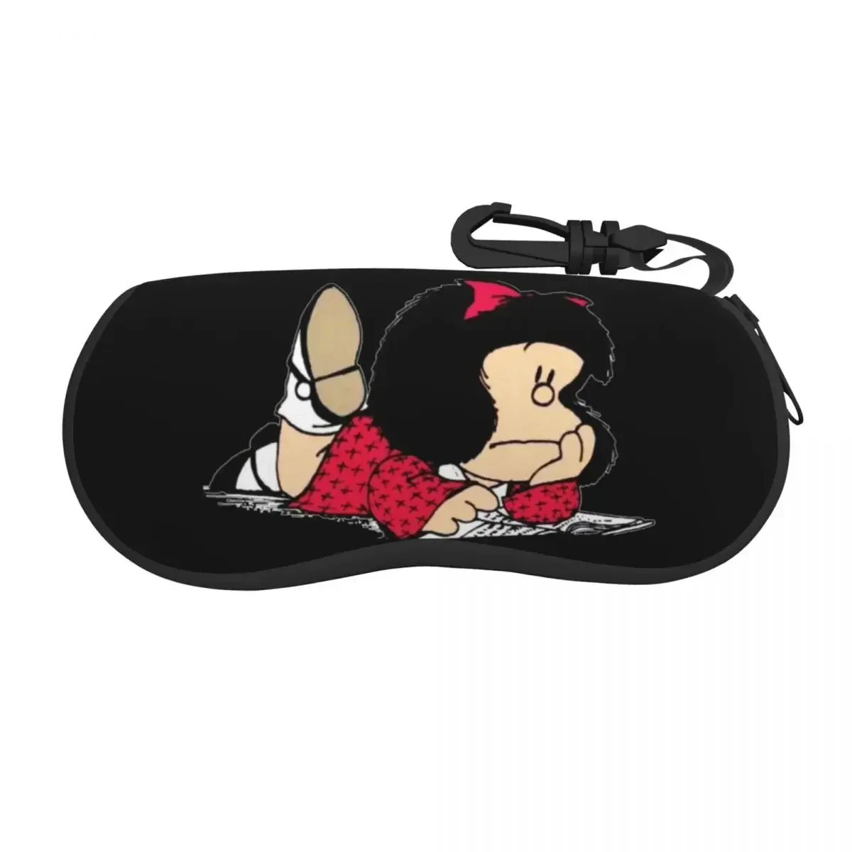 personalized Cute Mafalda Shell Eyeglasses Protector Cases Cute Sunglass Case Argentine Cartoon Quino Comic Glasses Pouch