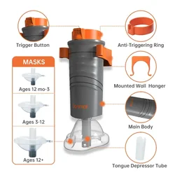 Automatic asphyxiation rescue anti-asphyxiation device aiway throat blockage blockage clearance manual suction emergency