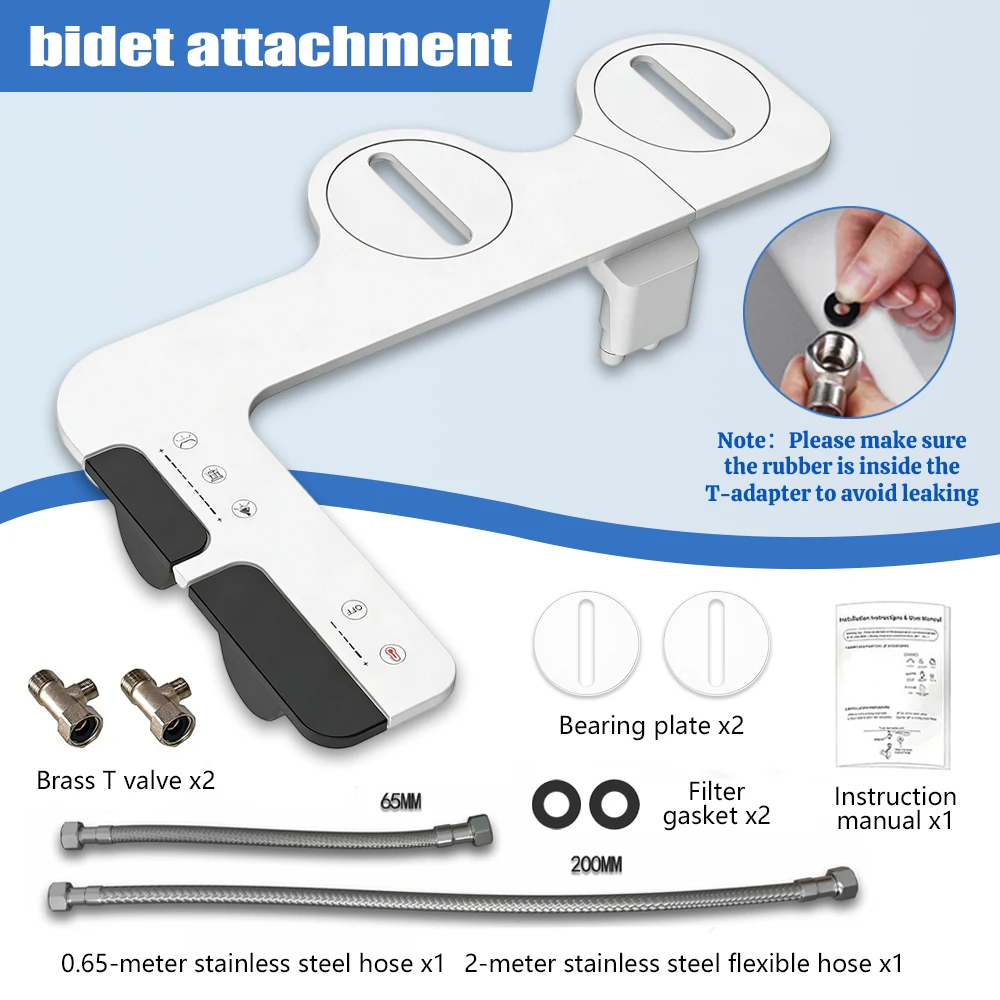 

Home Bidet Attachment Adjustable Water Pressure Hot And Cold Water Sprayer Ultra-Slim Smart Toilet Accessories Easy To Install