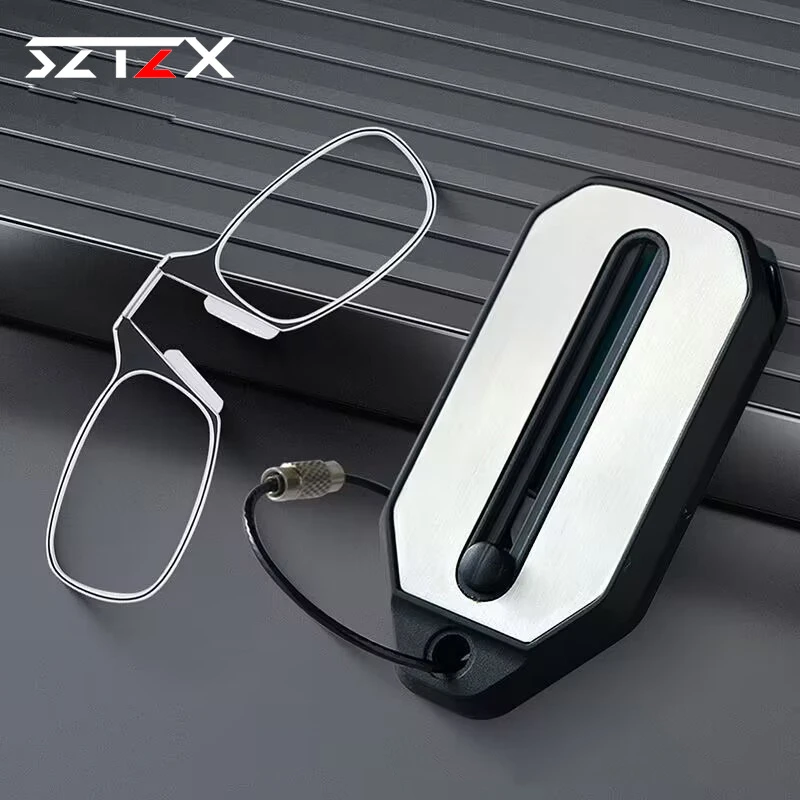 Nose Clip-on Reading Glasses Folding Legless Ultralight Keychain Glasses Men Women Mini Portable Presbyopic Glasses +1.0 To +3.0