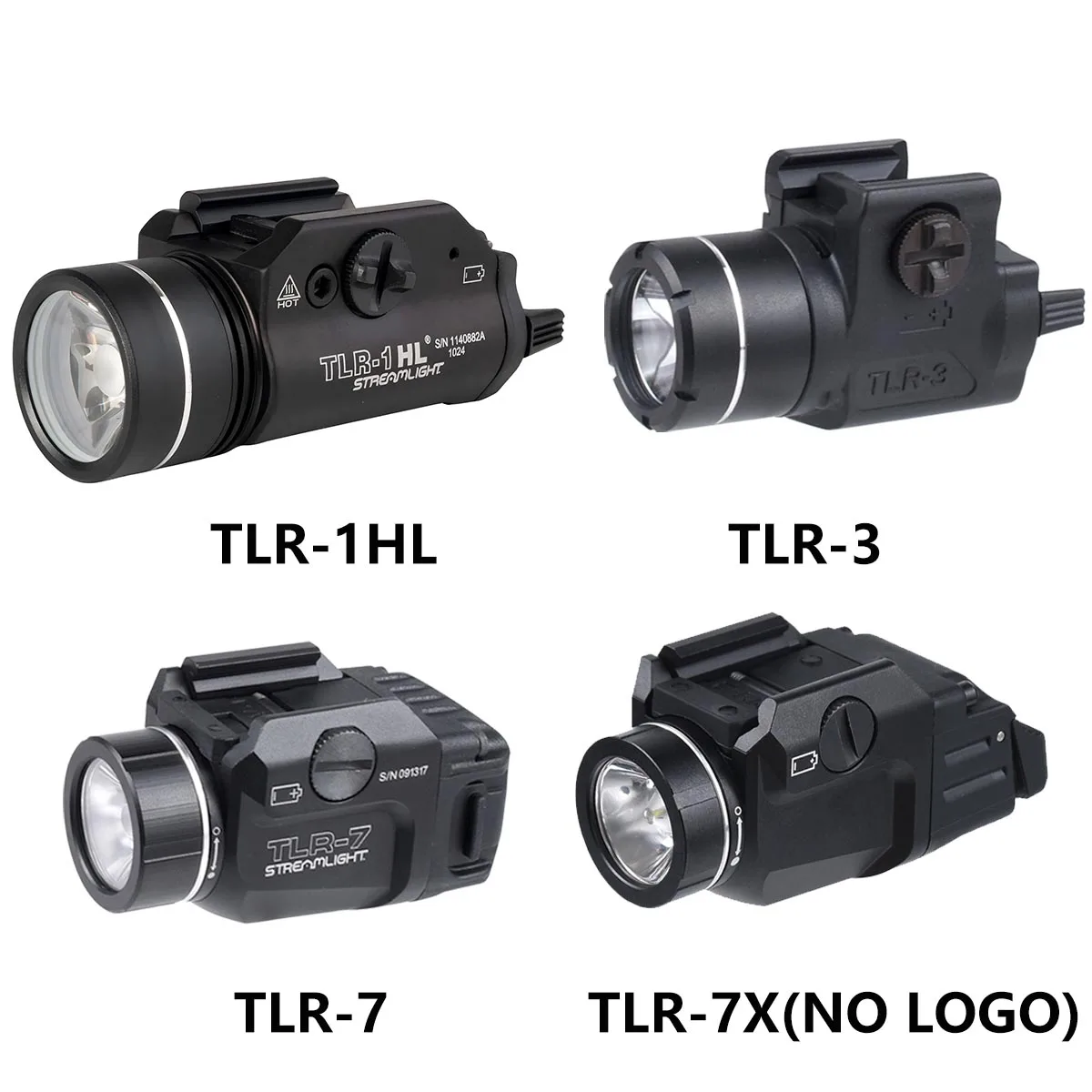 

Tactical Streamlight TLR TLR-1HL TLR-7 TLR-3 TLR-7X Strobe LED Light Fit 20mm Rail Airsoft Hanging Hunting Flashlight