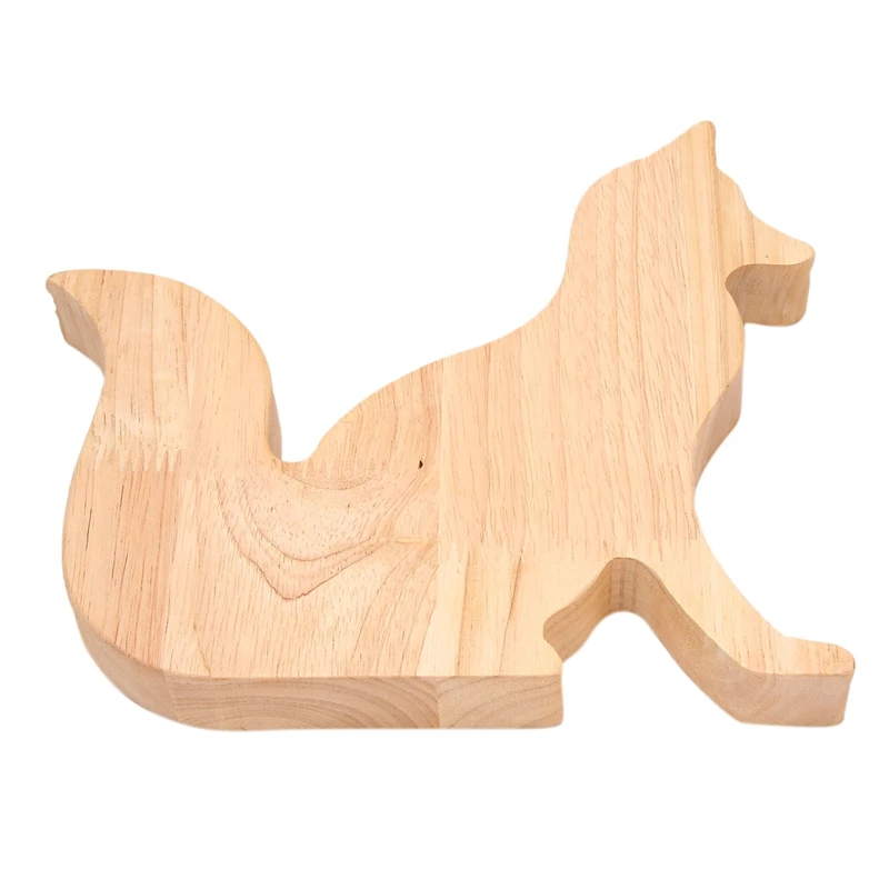 กระปุกออมสินสุนัขจิ้งจอกกระปุกออมสินการ์ตูนสุดสร้างสรรค์โปร่งใสสำหรับตกแต่งของขวัญงานฝีมือ23X20cm