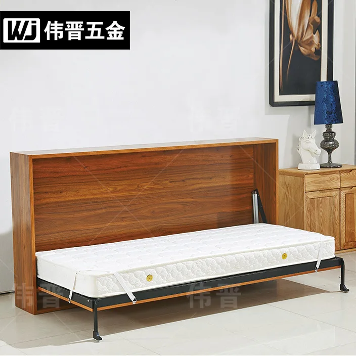 

Direct sales Murphy invisible bed wall cabinet bed folding flip board wall bed invisible hidden hardware accessories