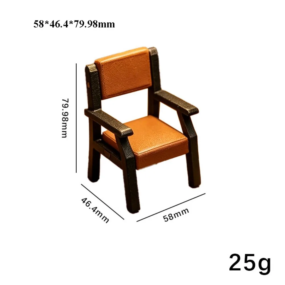 

1:12 Dollhouse Simulation Sofa Mini Multistyles European Style Sofa Model Round Table Chairs