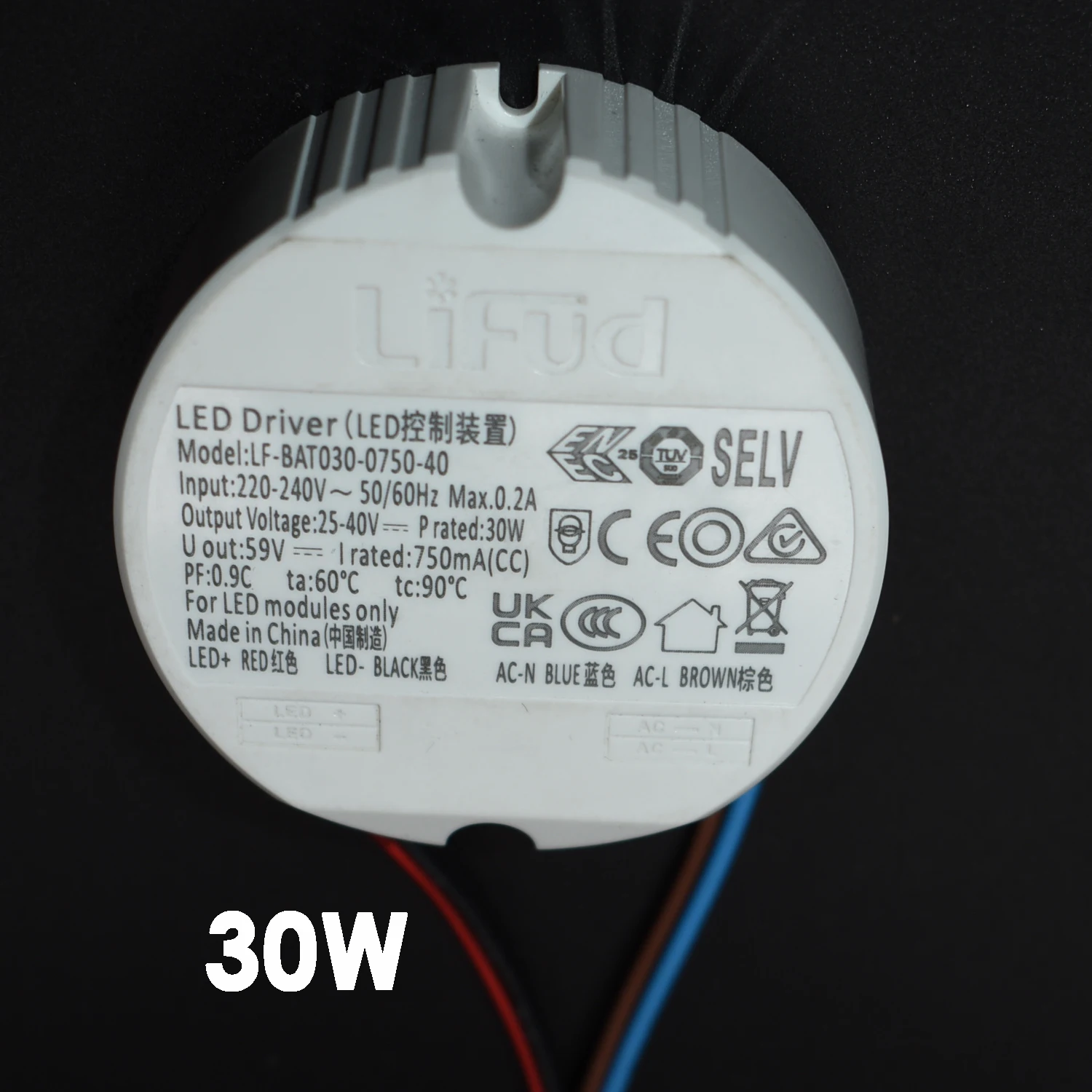 Dimmable Round LED Transformer Triac Dimming Power Transformer 300mA 600mA 750mA 1050mA Driver for Inisde of Lighting Fixture