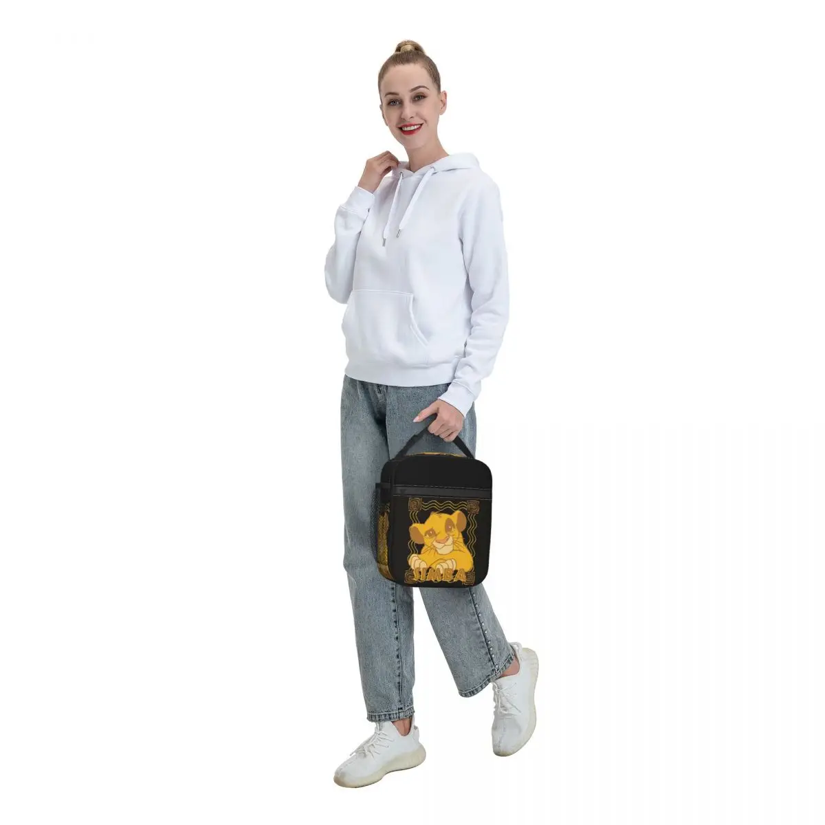 Custom The Lion King Simba Cub Insulated Lunch Bag Hakuna Matata Movie Cooler Thermal Food Lunch Box Resuable Tote Bags