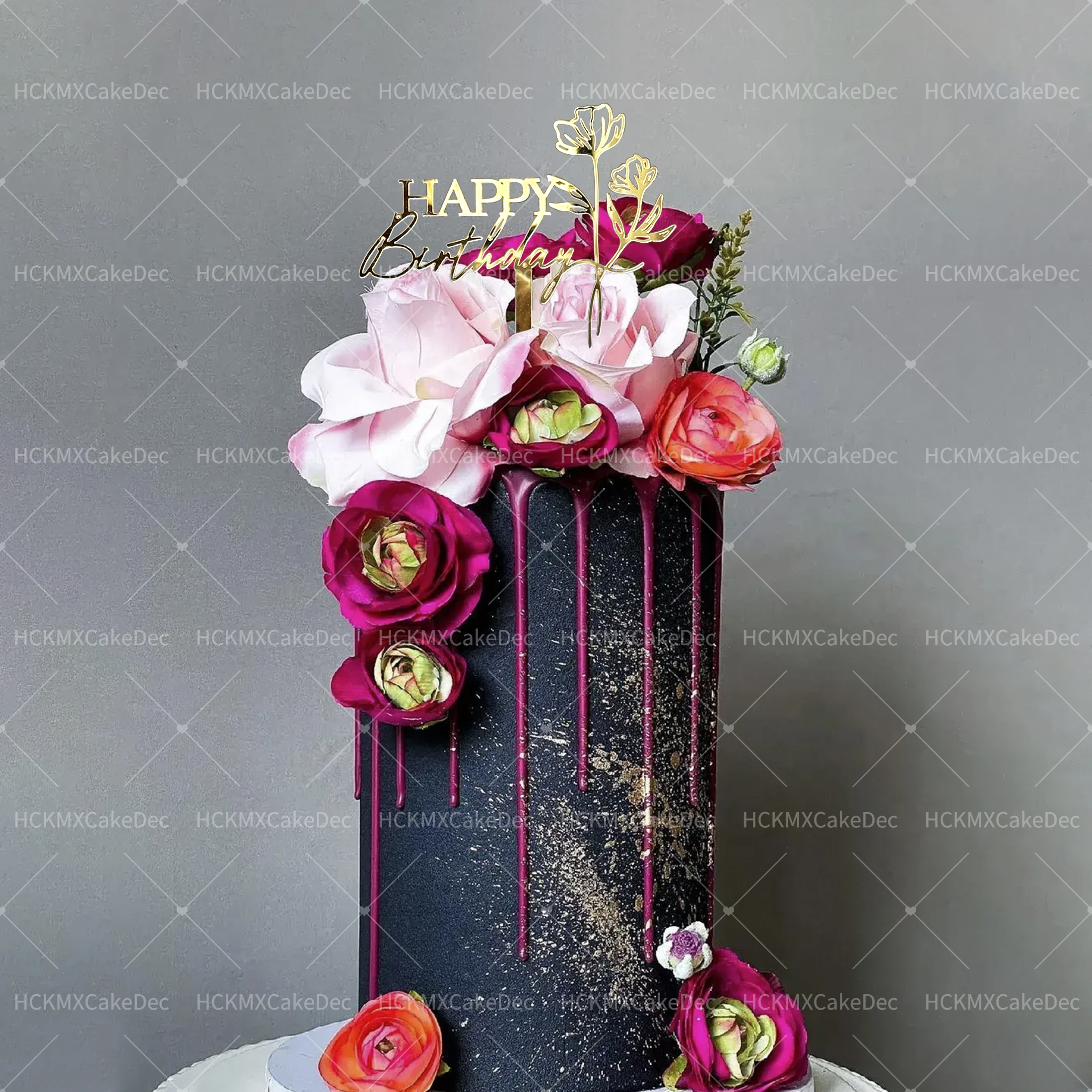 3 Stück Gold Alles Gute zum Geburtstag Kuchen Topper Geburtstag Mädchen Acryl Geburtstag Party Kuchen Topper Geschenk Dessert Dekoration – Detail 5