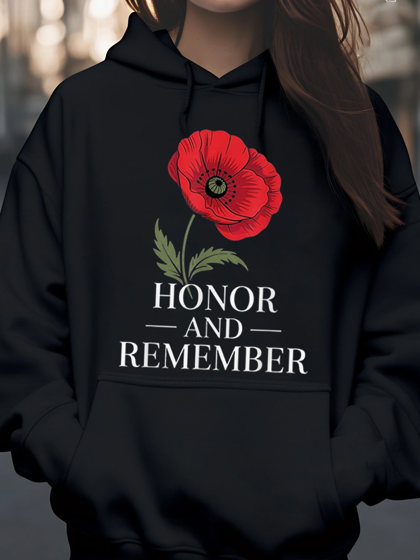 

Толстовка с капюшоном «Челность и памятница» и «День памяти», женская повседневная одежда