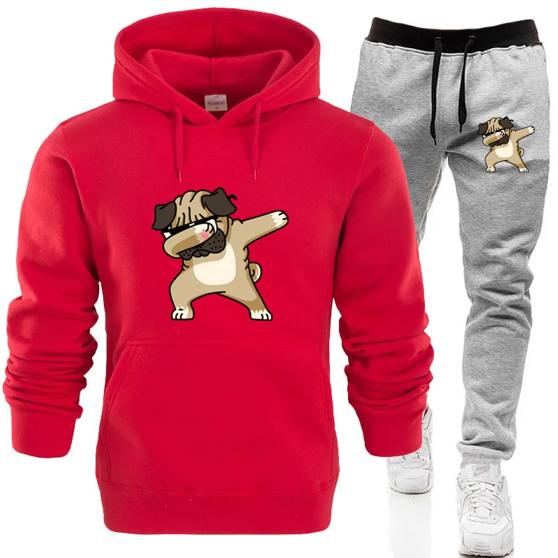 Men\'s Hoodie Set Autumn Winter New Classical Luxury Pants High Quality Casual Two Pieces Set