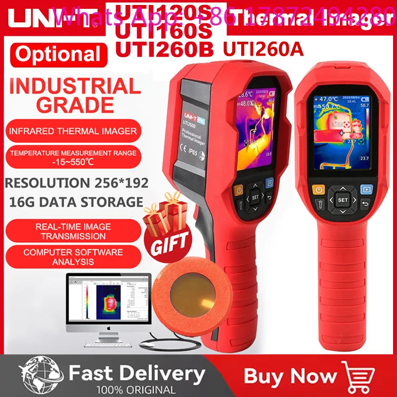 UTI260B UTI120S UTI260A Handheld Infrared Thermal Imager Thermometer Floor heating pipe inspection PC Screen Projection view 2