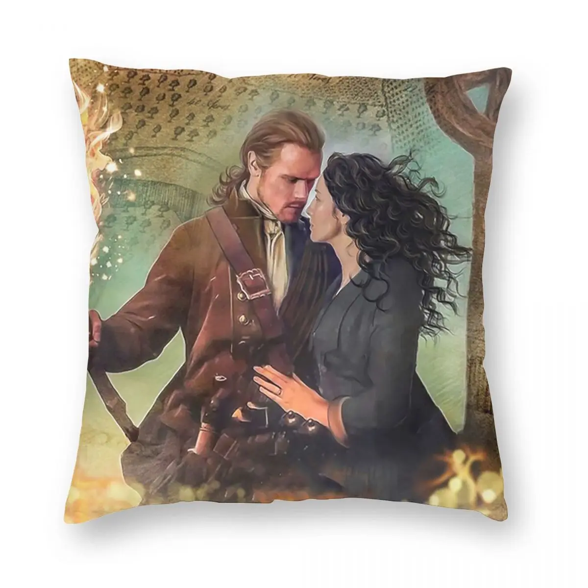 TV Series Outlander Movie Square Pillowcase Pillow Cover Cushion Decor Comfort Throw Pillow for Home Sofa