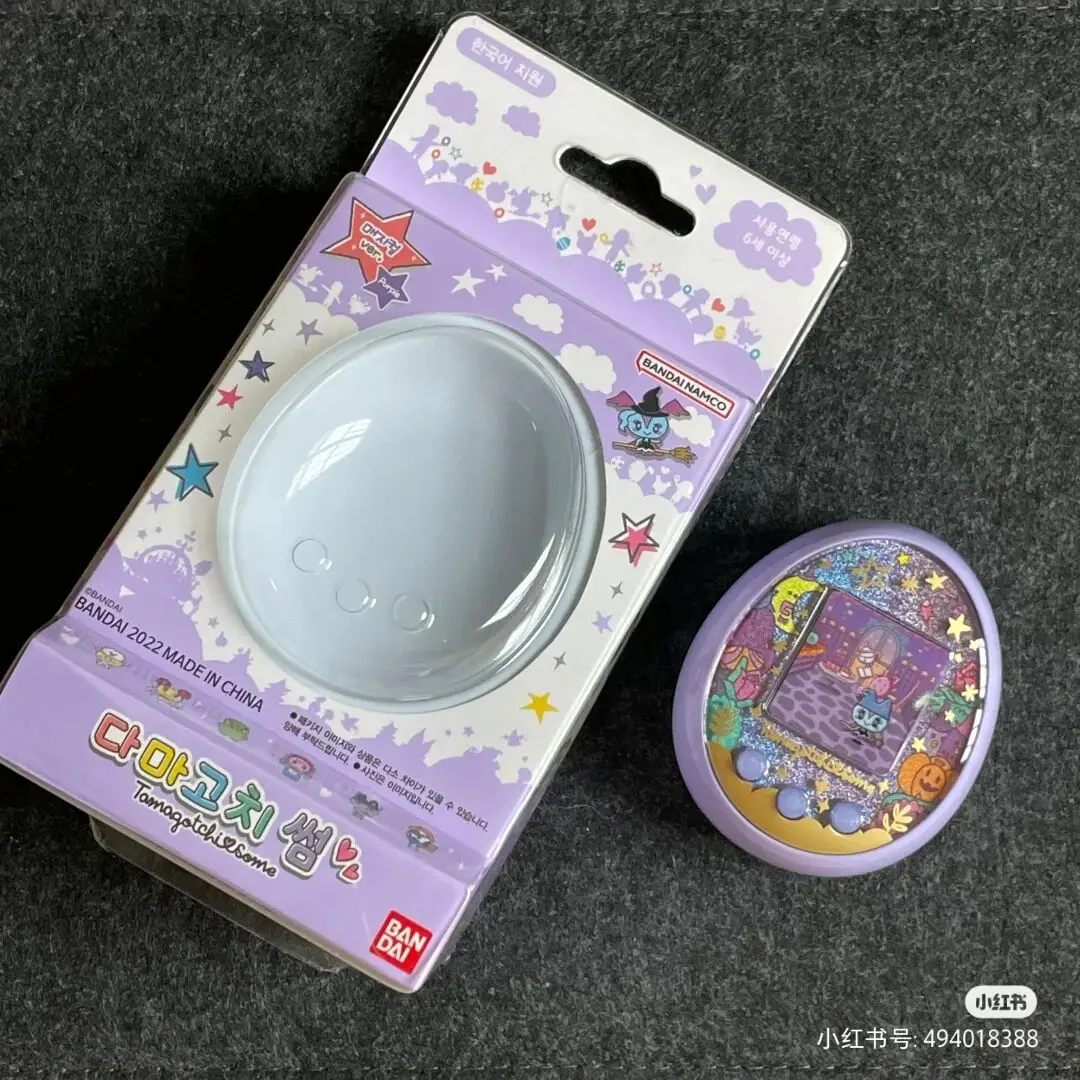 Original Bandai Tamagotchi Korean Version Some Purple Pink Electronic Pet Egg Developmental Pet Egg Toy Kid Play Birthday Gift