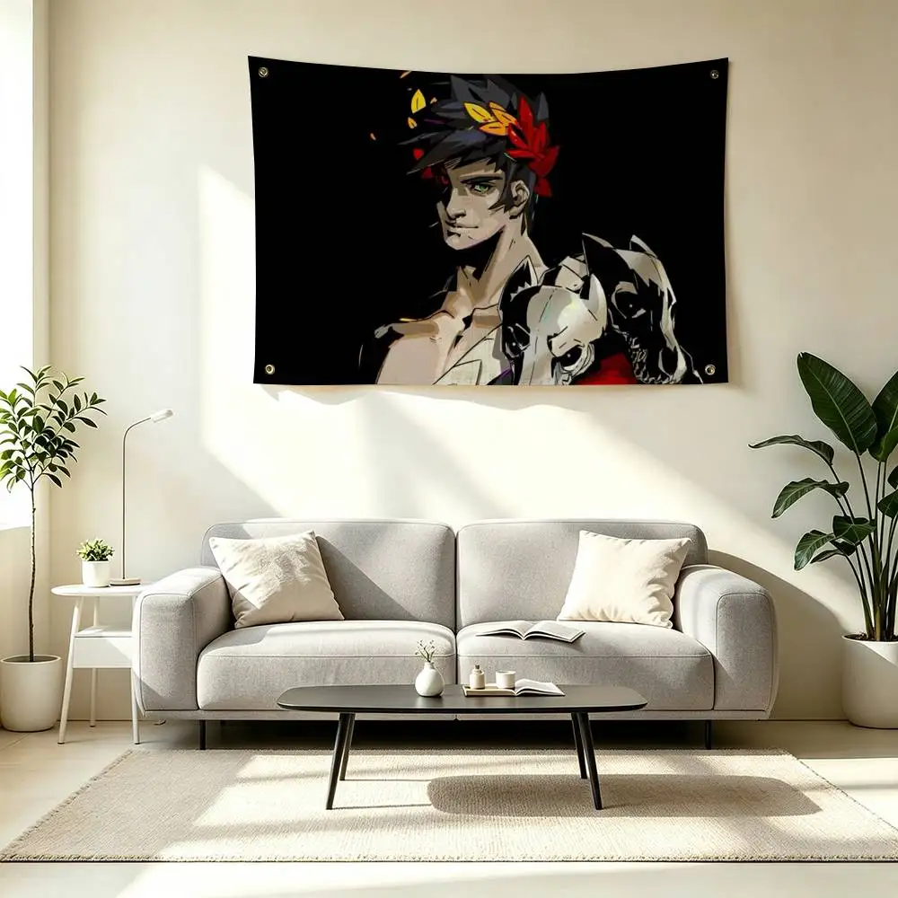 Z-Zagreus Hades Game  Flags for Bedrooms Home Decor Items Outdoor Decors Garage Decoration Flaga